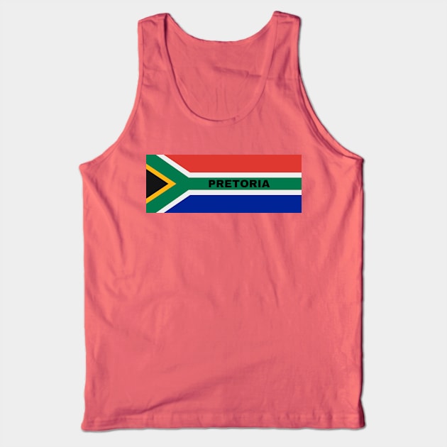 Pretoria City in South African Flag Tank Top by aybe7elf